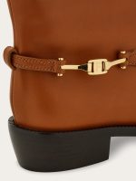 Ferragamo F buckle knee boot - Image 7